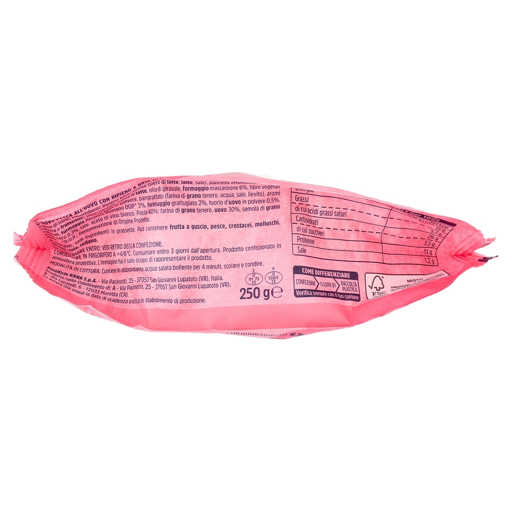 Giovanni Rana Giro d'Italia Ravioli con Carbonara 250 g